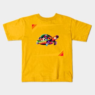 colorful turtles in pop art design Kids T-Shirt